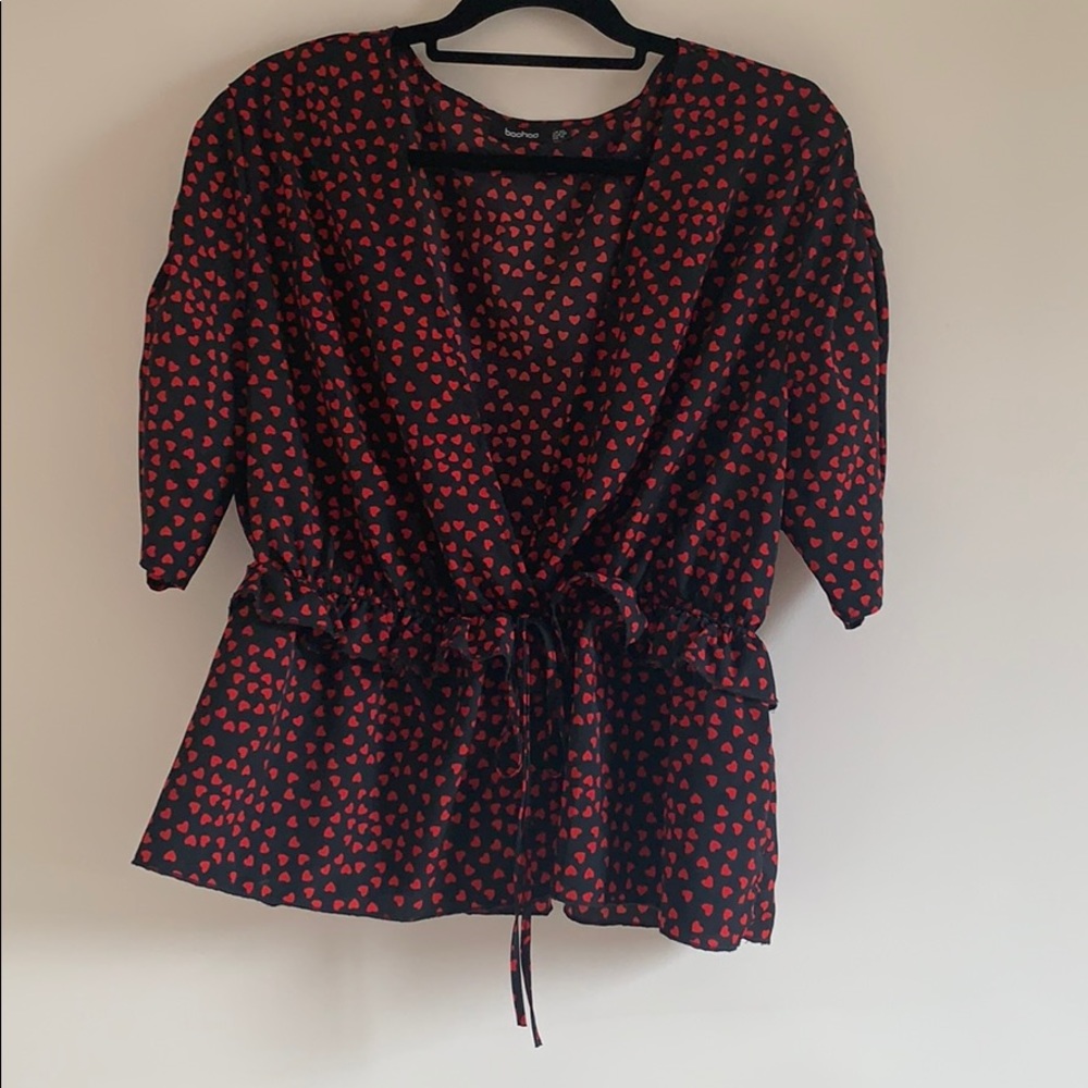 Boohoo Peplum Top